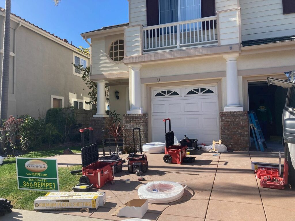 Repiping a Home in Aliso Viejo, California